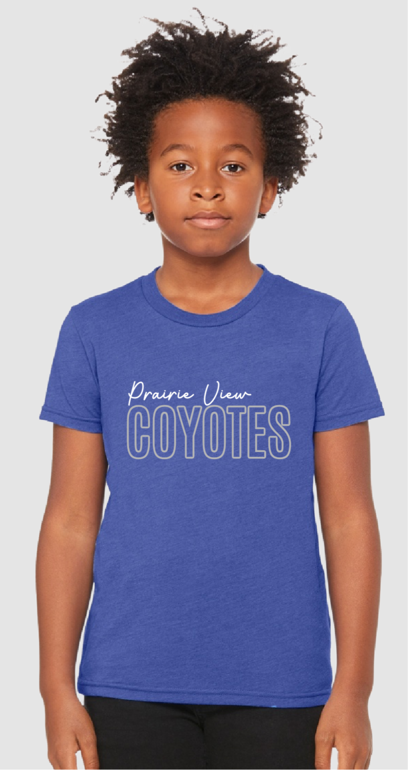 Prairie View Coyotes Outline Tee
