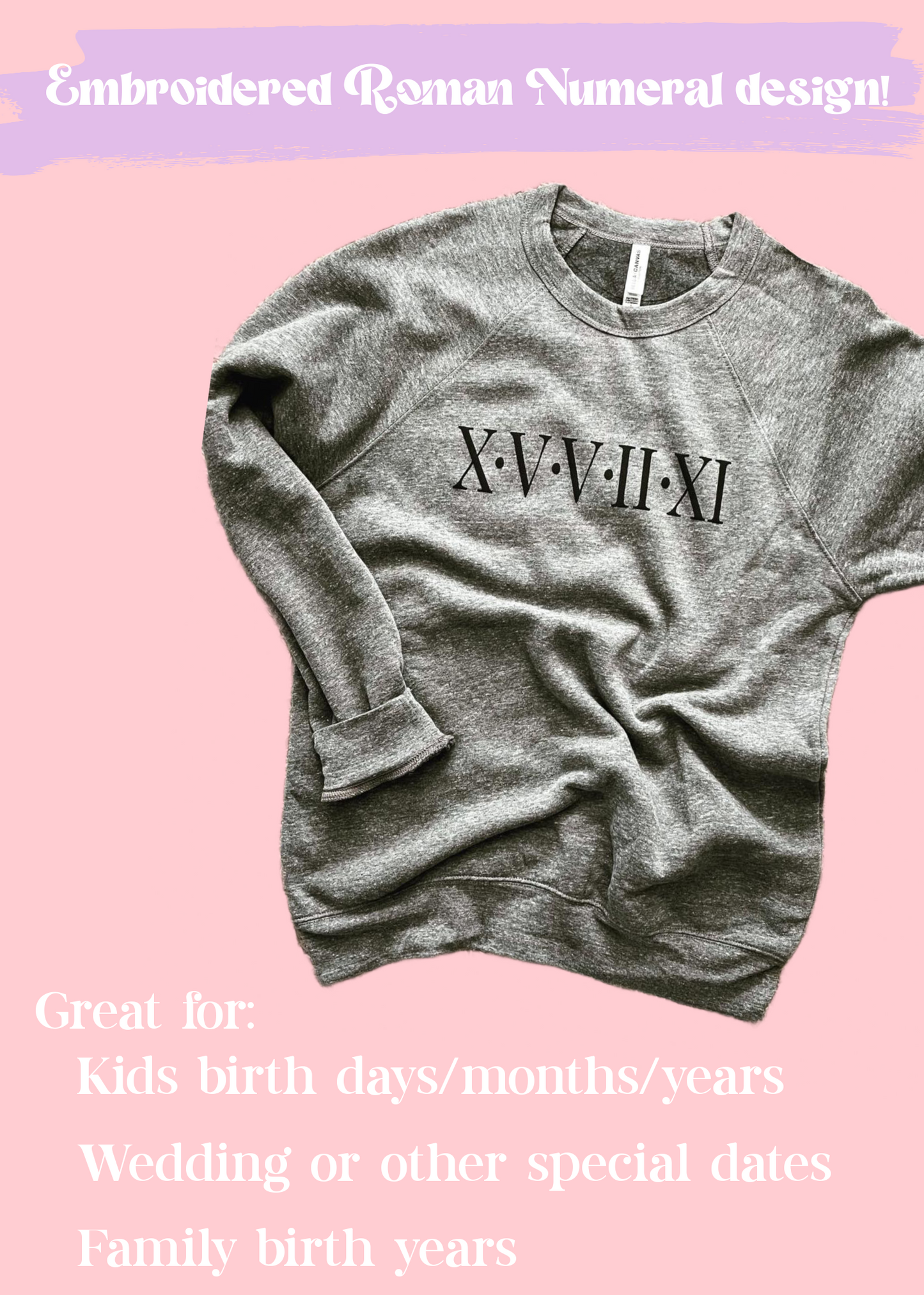 Custom Embroidered Mama Tee or Sweatshirt