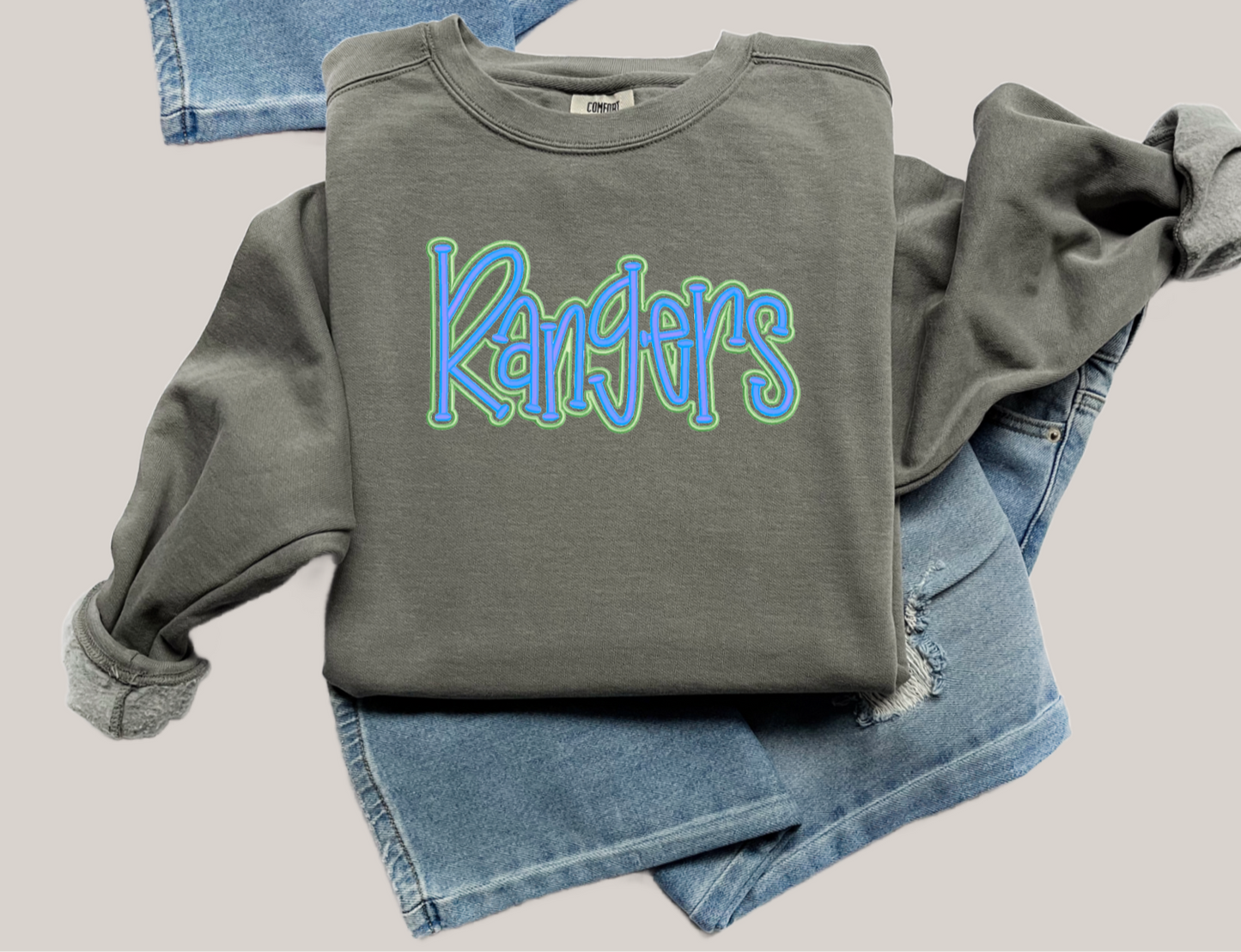 3D Embroidery - Rangers