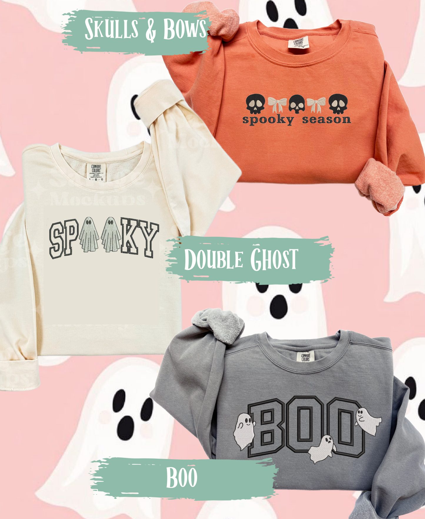Embroidered Halloween Tees & Sweatshirts