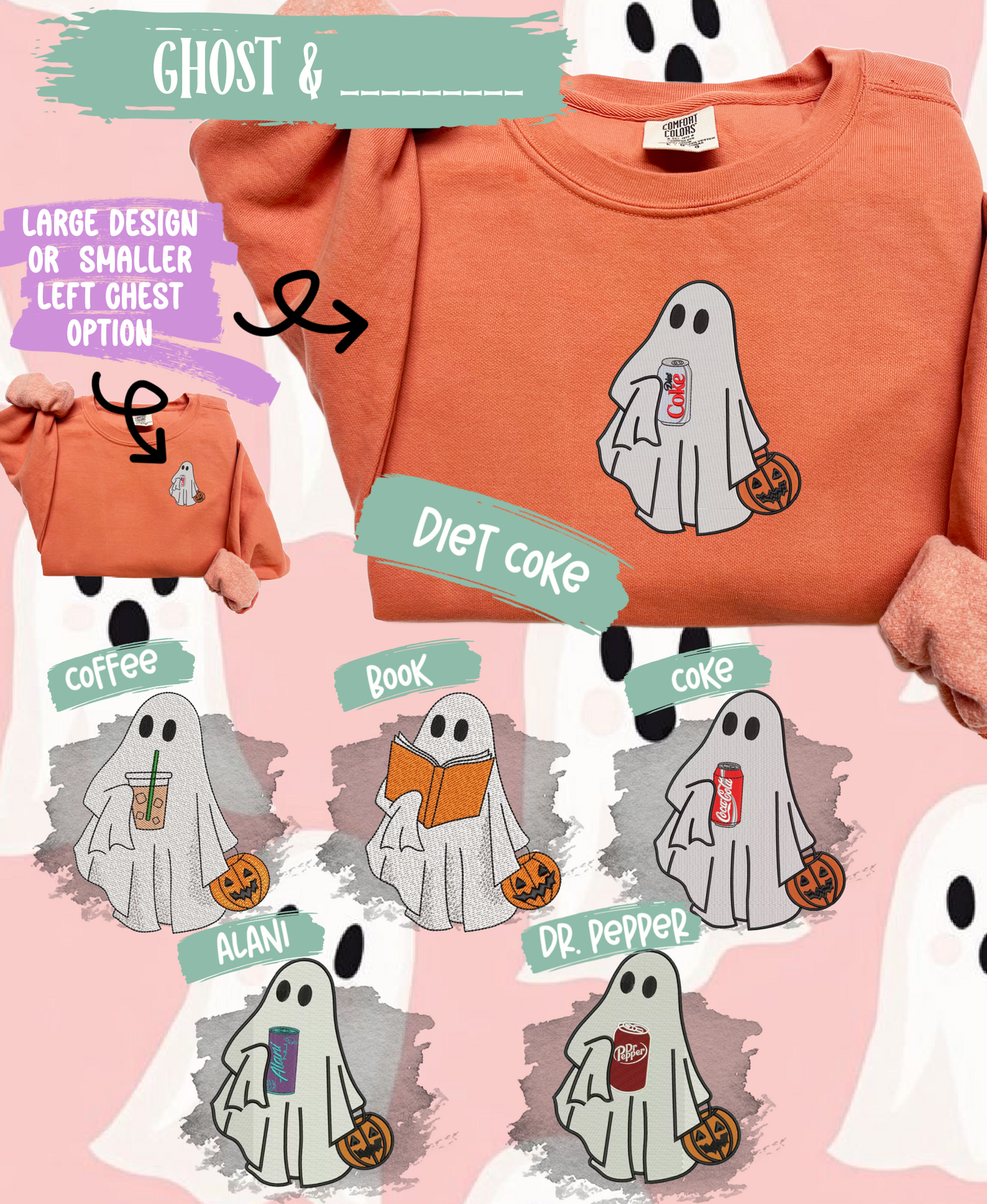 Embroidered Halloween Tees & Sweatshirts