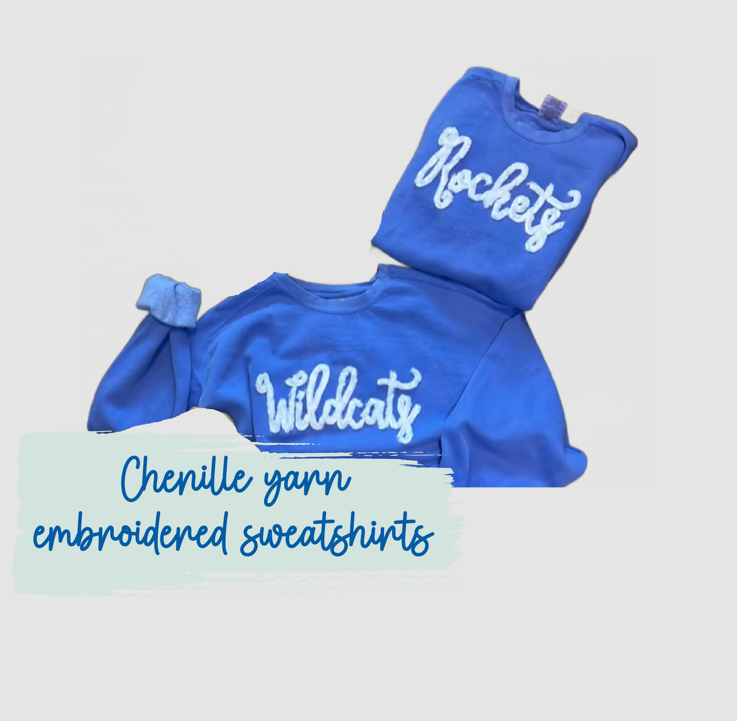 Yarn Embroidered Sweatshirts