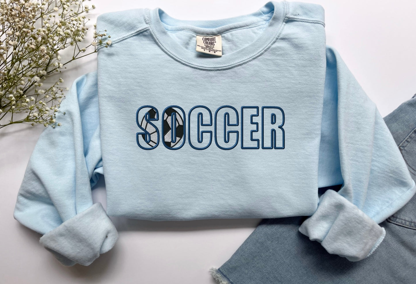 Custom Embroidered Sports Mama Tee or Sweatshirt