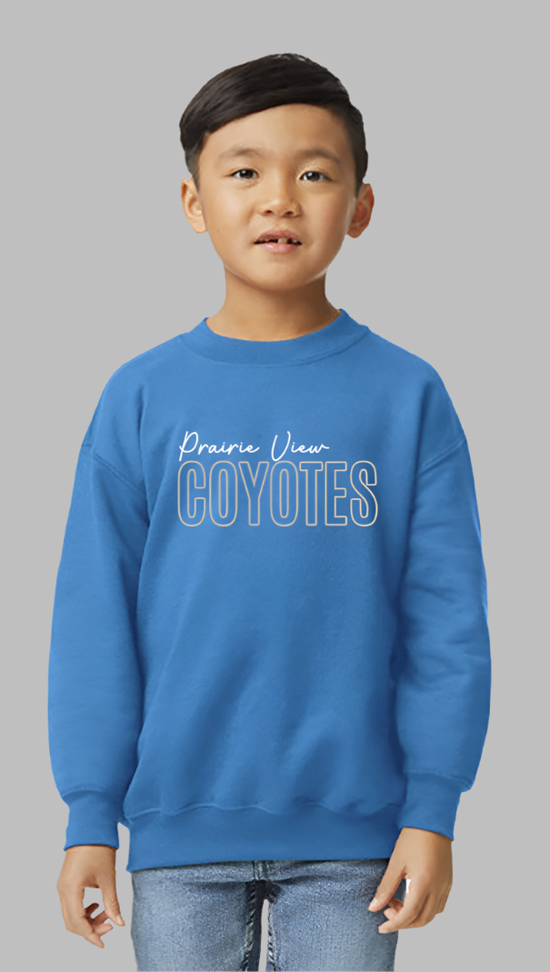 Prairie View Coyotes Outline Sweatshirt