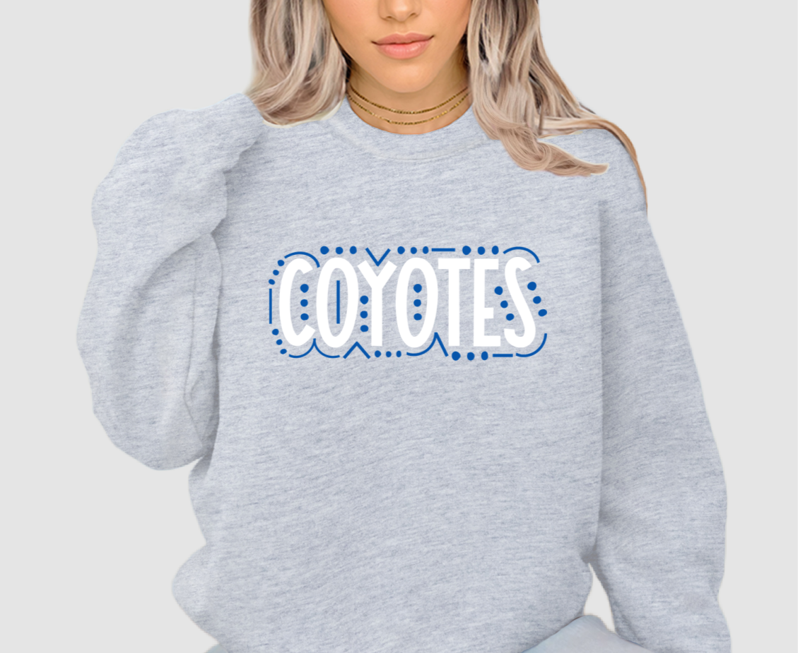 Coyotes Dot Outline Sweatshirt