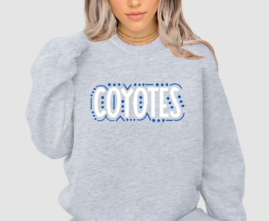 Coyotes Dot Outline Sweatshirt