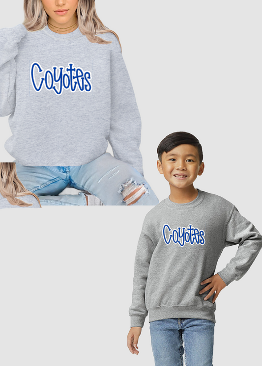 3D Embroidery- Coyotes Sweatshirt