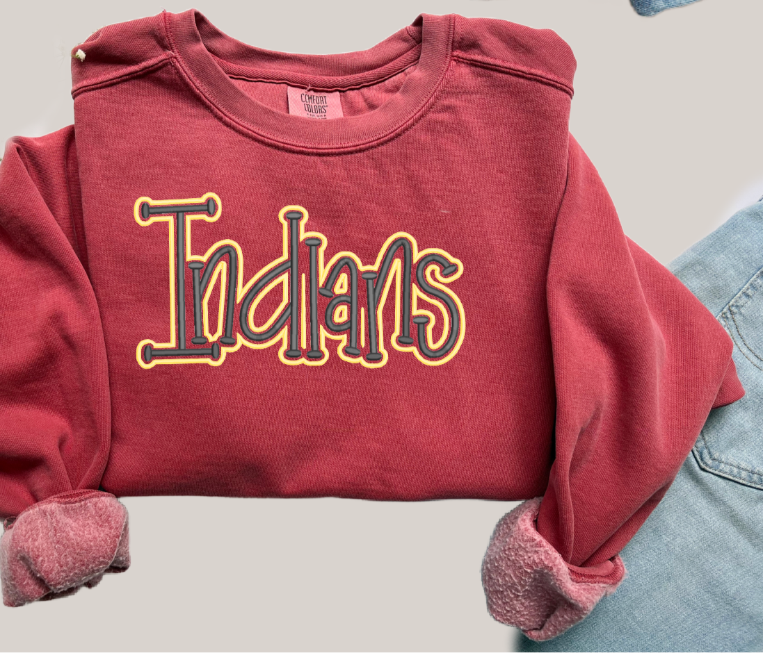 3D Embroidery - Indians