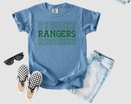 Youth- Rangers Repeating Tee