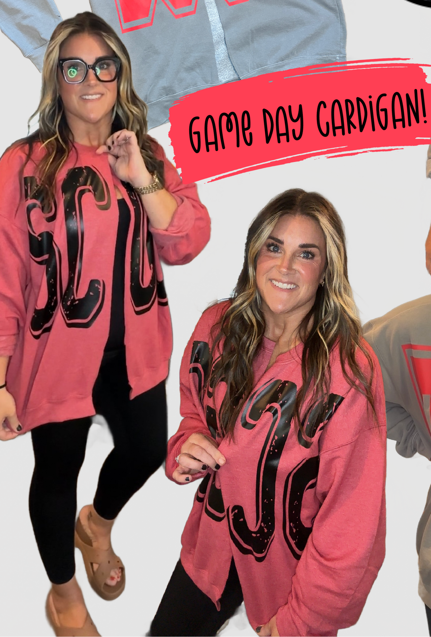 Game Day Sweatshirt Cardigans