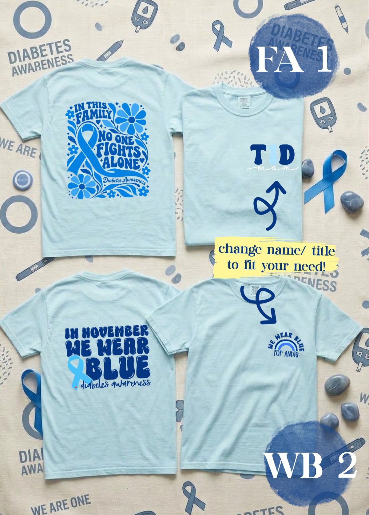 *SOLD OUT* Diabetes Awareness Apparel