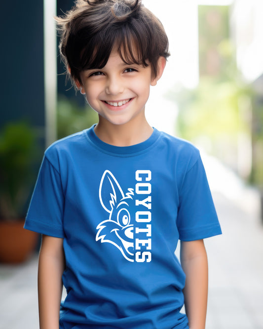 Youth Coyotes Face Tee