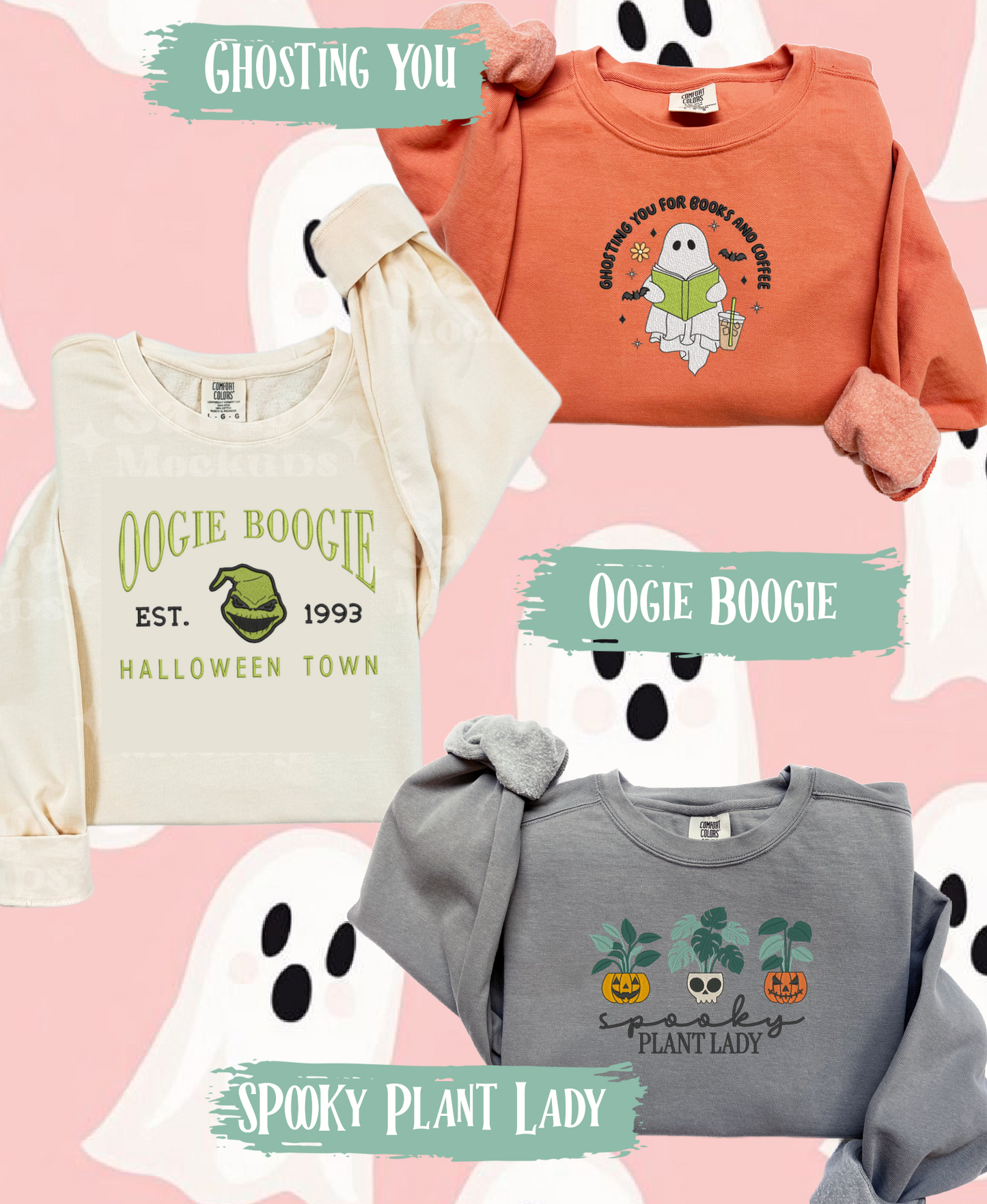 Embroidered Halloween Tees & Sweatshirts