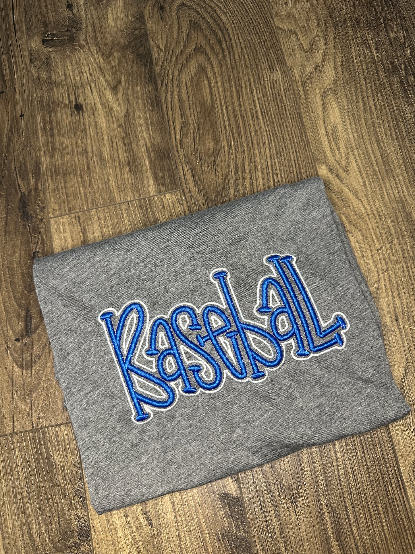 3D embroidery- Custom Baseball Design