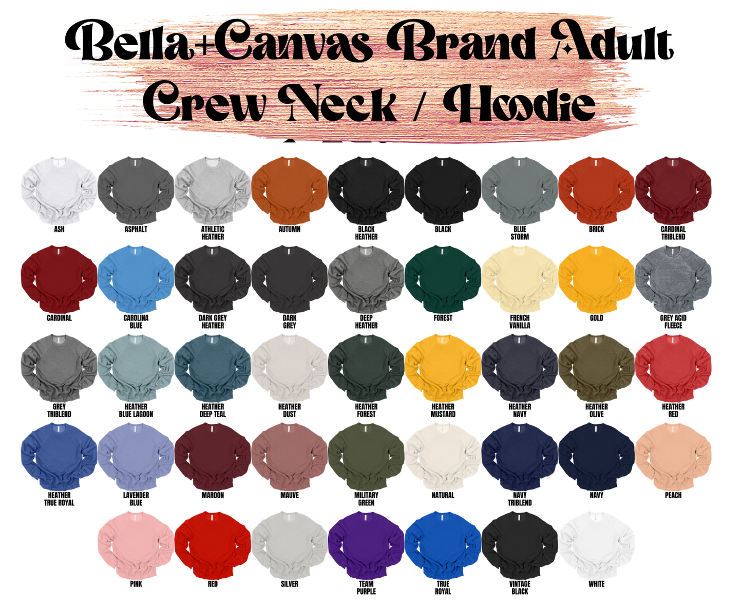 Yarn Embroidered Sweatshirts